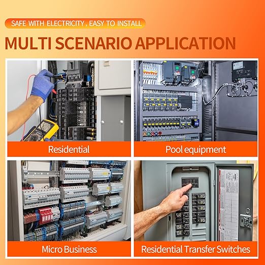 C260 2-Pole 60-Amp Circuit Breaker, Type C3/4-Inch Plug-On Molded Case Circuit Breaker, Thermal Magnetic Protection, 10 KAIC, 120/240V, Fit for fit for Load Centers
