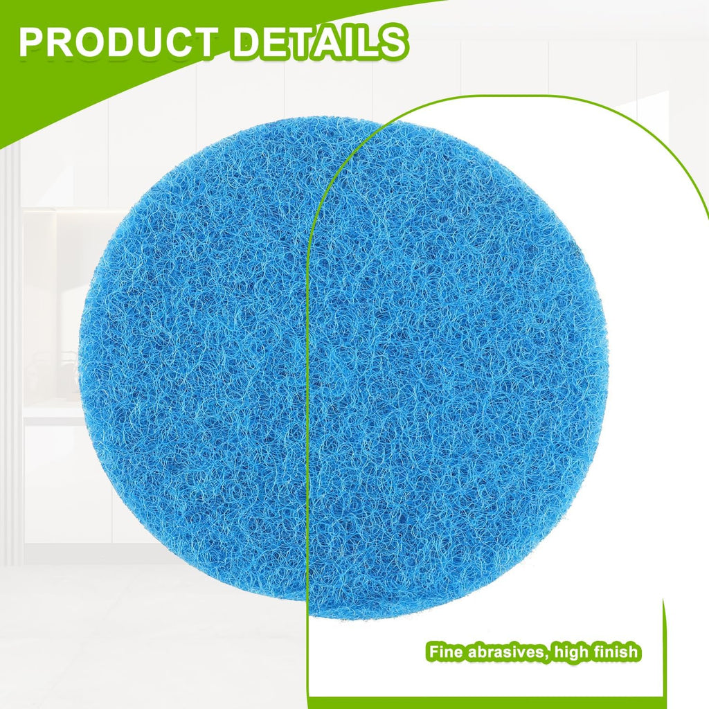 16pcs Microfibre Pads Power Scrubber Pads Set Electric Scrubber Replacement Scouring Pads fit for Dremel Versa Scouring Pads,Blue
