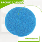 16pcs Microfibre Pads Power Scrubber Pads Set Electric Scrubber Replacement Scouring Pads fit for Dremel Versa Scouring Pads,Blue