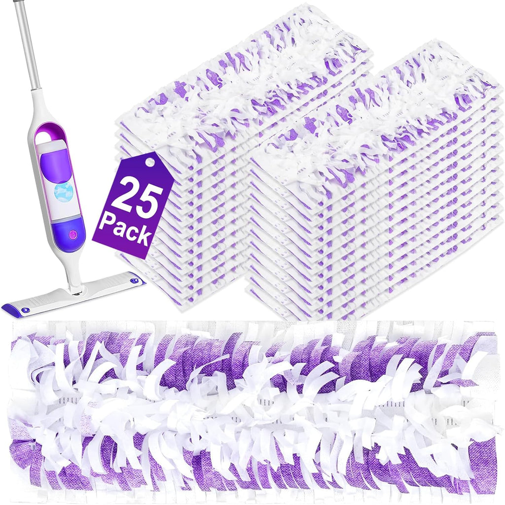 25 Count Power Mop Pads Refills for Swiffer Power Mop Pads,Compatible with Swiffer Power Mop Refills Replacement Disposable Power Mopping Pads Refills for Multi-Surface Floor Cleaning