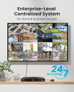 ZOSI 32CH 4K PoE Security Camera System, Face Person Vehicle Detection, 2 Way Audio, 24 x 8MP Spotlight Outdoor Indoor IP Cameras, 32 Channel 4K NVR with 8TB HDD for 24/7 Recording