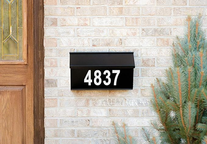 Mailbox Numbers Sticker - Reflective, Self Adhesive Numbers for Outside, Durable & Easy to Apply (White, 3 Inch)