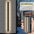 Aipsun Porch Wall Lights 59inch Long Strip Modern LED Outdoor Wall Light Fixture, 1 Pack Black Wall Mount Lighting Sconce Exterior Lights Wall Sconce 3000K for House Living Room Corridor