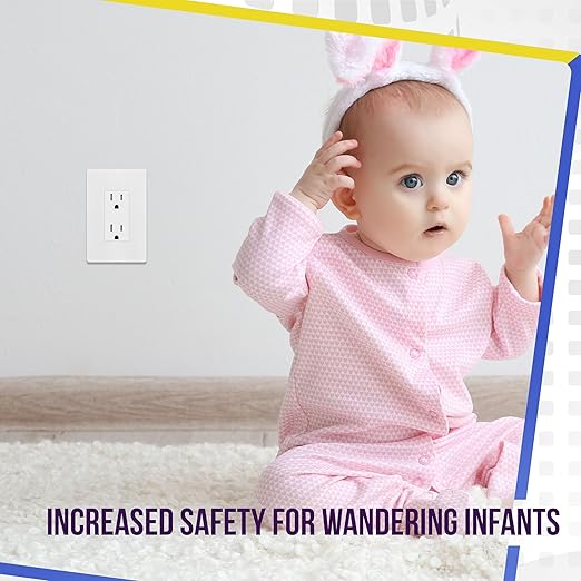 ENERLITES Matte White Decorator Receptacle with Screwless Wall Plate, Standard Electrical Wall Outlet, 15A 125V, Self-Grounding, 2-Pole, 3-Wire, UL Listed, 61502-TR-MWSID, 10 Pack, Tamper Resistant