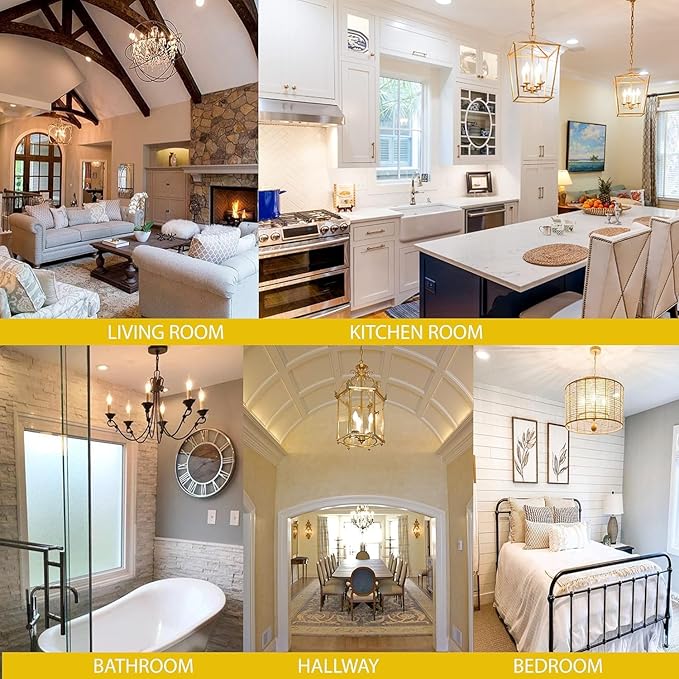 E12 Dimmable Candelabra Bulb 2700k Warm White Candle Light Bulb 40 Watt Small Base Frosted Chandelier Led Bulb E12 Bulbs 4W for Chandelier,Ceiling Fan,400lm,6 Pack