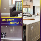 ENERLITES Elite Series Decorator Receptacle Outlet Child Safe Tamper-Resistant, Gloss Finish, Self-Grounding, 2-Pole, Residential Grade, 15A 125V, UL Listed, 61501-TR-NK-10PCS, Nickel (10 Pack)