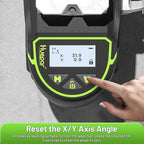 Huepar Laser Level, Self Leveling 12 Lines Cross Line Laser with LCD Screen 3 x 360° Bluetooth Connected Green Beam Laser Tool, 3D Horizontal & Vertical Laser Line -Remote Control&Rechargeable Battery