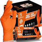 Industrial Nitrile Gloves – Heavy Duty Latex & Powder Free Disposable Gloves with Diamond Texture