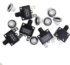 5PCS 20Amp Circuit Breakers with Push Button Reset with Quick Connect Terminals and Waterproof Button Cap