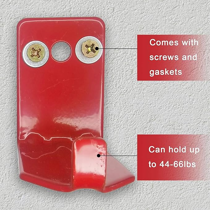 Fire Extinguisher Mount, Wall Hook, Fire Extinguisher Bracket up to 40 lbs Extinguishers, Suitable for Big and Small Fire (2 Brackets)