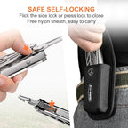 Multitool, 17-in-1 Stainless Steel Multi Tool Pliers with Self-Locking, Pocket Knife, Nylon Sheath, Professional (EDC) Multi-Tool for Survival, Camping and Hunting, Hiking, Gifts for Men