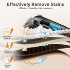 DEVOAC C8 Portable Carpet Upholstery Spot Cleaner Machine with Versatile Tools, Self-Cleaning, 18Kpa Powerful Suction, Pet Stain Remover, Car and Auto Detailer (Cyan)