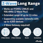 Shelly Wave 1PM US LR UL | Z-Wave Long Range Smart Switch Relay, 1-Channel 15 A with Power Metering | Home Automation | High Compatibility | Easy Installation | iOS Android App
