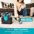 Kenmore KW1090 SpotLite Go 24V Cordless Brushless Portable Carpet Spot Cleaner, 16Kpa Power Suction, 55Mins Runtime with Hose Cleaning Tool for Pets, Area Rugs & Couches