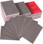 32-Pack 3x4 Inch 800 Grit Hook & Loop Sanding Sponges - Wet/Dry Foam Pads for Fine Surface Smoothing on Wood, Metal & Automotive