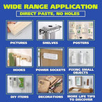 Gaffer Power Space Tape | Ultra Strong Double-Sided Nano Adhesive | Heavy-Duty, Removable & Clear for Walls, Crafts, Carpets & More | 16 Ft