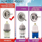 RP46074 Shower Cartridge for Shower and Tub 13/14 Series, Monitor Shower Parts,Single-handle MulitChioce Universal Valve Cartridge Assembly Water Cartridge