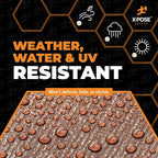 24' x 36' Super Heavy Duty 16 Mil Brown Poly Tarp Cover - Thick Waterproof, UV Resistant, Rip and Tear Proof Tarpaulin with Grommets and Reinforced Edges - by Xpose Safety