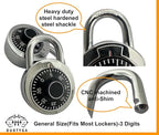 Combination Locker Lock, 60 Pack, Digital Combination Padlock for Toolbox, School and Gym Locker, Employee and Case, Black