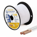 Low Voltage Landscape Lighting Cable 18/2 SPT-1W Bulk Lamp Cord 300-Volt 18-Gauge 250-feet Spool White UL Listed