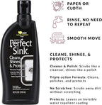 HOPE'S Perfect Stainless, Perfect Granite, and Perfect Sink Cleaner Bundle, Streak Free Polishing Kitchen Cleaners Removes Stains, Restores, and Repels Water, 3 Pack