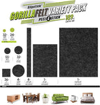 Slipstick Gorilla Felt Furniture Pads (189 Piece Variety Pack) Premium Furniture Pads & Chair Leg Floor Protectors for Hardwood Floors & Hard Surfaces