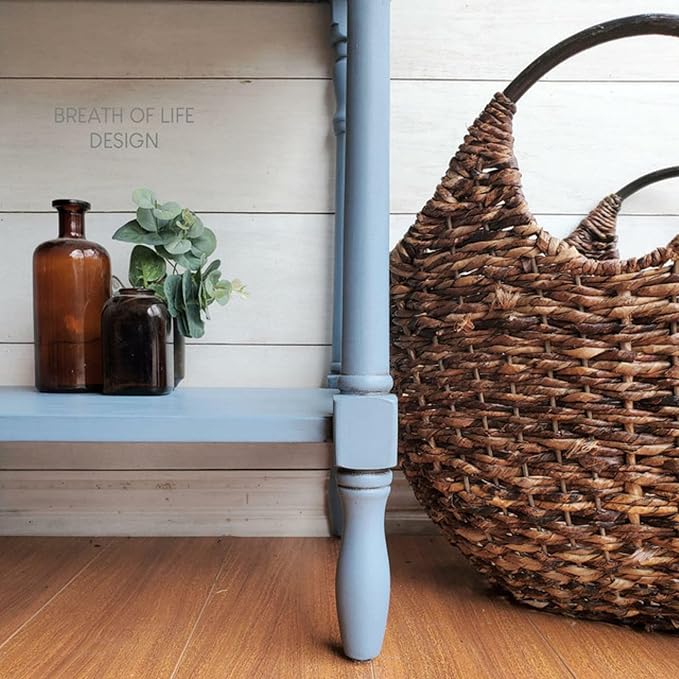 Dixie Belle Paint Company Chalk Finish Furniture Paint - Dusty Blue (8oz) - Matte Faded Denim Chic Chalk Mineral DIY Furniture Paint