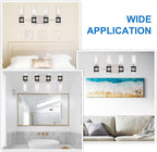 MELUCEE Bathroom Light Fixtures Over Mirror 4 Lights Brushed Nickel Vanity Lights with Ribbed Clear Glass Shade Farmhouse Wall Mount Lamp for Bath Kitchen Bedroom Hallway, E12 Base