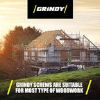 #8 x 2'' Wood Screws by Grindy (400pack/2.8LBS) – Self-Drilling Deck Screws I Rust Resistant I Quick Drive & Fast Grip I for Cabinet, Furniture & Other Projects I Bit Included