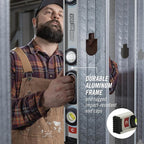 CHANNELLOCK 24-Inch, Professional-Grade Magnetic Aluminum I-Beam Level with 3 Vials, 5100-0024M