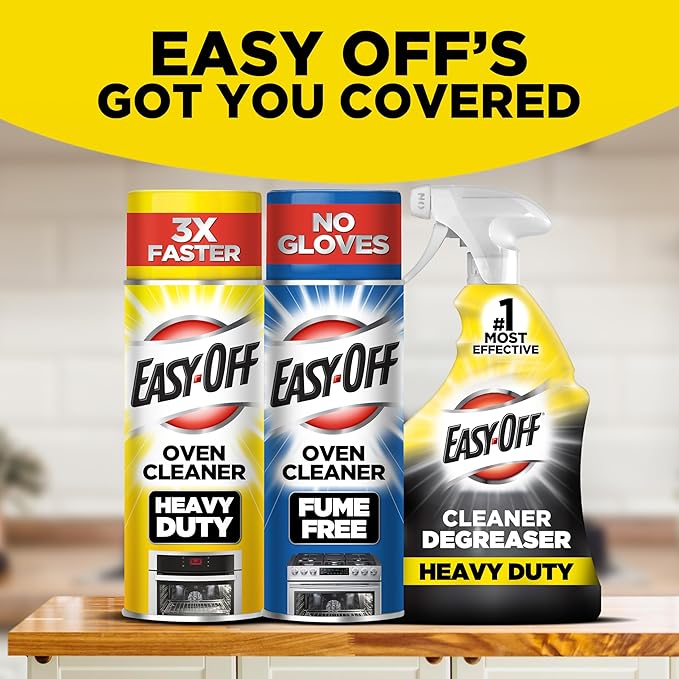 Easy-Off Heavy Duty Degreaser Cleaner Spray, 32 Ounce (Pack of 6)