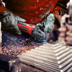 7.5Amp 4-1/2 Inch 12000 RPM Angle Grinder with 2 Guards, 3 Cutting Wheels, 3 Discs, Non-Slip Handle and Carbon Brush for Metal and Wood