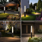 High 71 Inches Landscape Path Light, Outdoor Modern Luxury LED IP54 Waterproof Landscape Bollard Lighting for Lawn Patio Courtyard Driveway Pathway Decoration with High Voltage Wired