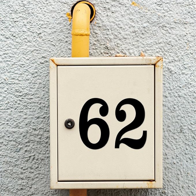 100 PCS Mailbox Numbers for Outside, Vinyl Numbers Stickers Mailbox Number Decals, Self-Adhesive Waterproof Numbers for Mailbox Window Door Trucks Address Number (Black, 3 inch)