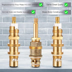 Dreyoo Ceramic Disc Cartridge Replacement for 910-030, Diverter Stem Replacement for 910-022, Shower Valve Faucet Cartridge Compatible with Price/Pfister, Hot Cold Diverter, Brass Construction