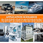 HUWREW 20 Amp Push Button Circuit Breaker 125-250V AC 50V DC L1 Series Manual Reset Thermal Circuit Breaker 20A Thermal Overload Protector