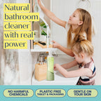 Fab Tab Bathroom Cleaner, Eco-Conscious Cleaning Tablets for Sparkling Bathrooms, Powerful Grime Remover, Citrus Scent, No Harmful Chemicals, Economical Refills - 4 Tablets (Bottle not included)