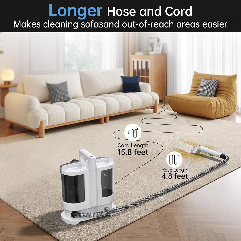 Carpet Cleaner Machine,Portable Spot Cleaner Machine for Carpet and Upholstery, 18Kpa 500W Powerful Suction for Pet Stain, Couch & Car, Deep Spot Cleaner for Area Rug, Stair and Furniture