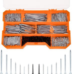 1080pcs Nail Assortment Kit, Small Nails, Nails, Nails for Hanging Pictures, Picture Hanging Nails, Finishing Nails, Hanging Nails, Picture Nails, Wall Nails for Hanging, Pin Nails