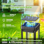 KOOPER Taller Solar Pathway Lights Outdoor, 6 Pack Upgraded Brighter Solar Garden Lights Solar Powered, Up To 15 Hours Outdoor Solar Lights for Yard Landscape Lighting Path Walkway Driveway Sidewalk