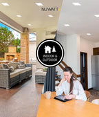 NUWATT 12 Pack 4 Inch LED Square Recessed Lighting, 5CCT Selectable 2700K/3000K/3500K/4000K/5000K, 630 Lumens Dimmable, IC Rated, 4in Square Wafer Lights, Canless LED Downlight, Diecast Aluminum J-Box