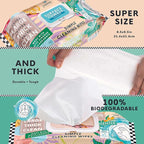 3 Packs Surface Cleaning Wipes Bleach Free, Thick & Large Dispose, All-Purpose Cleaner for Bathroom, Kitchen, Office, 100 Count Soft Flow, Biodegradable, No Scent