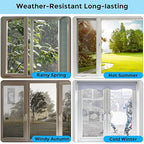 Black Window Screen Repair Tape, 2 in X 30 FT (360IN) Screen Repair Kit for Windows or Doors, Strong Adhesive Fiberglass Mesh Patch Tape