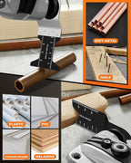 60Pcs Oscillating Tool Blades, Universal Metal Wood Plastic Multitool Blades Quick Release Saw Blades Compatible with Fein Multimaster, Milwaukee, Makita, Bosch, Dewalt, Ryobi, Craftsman