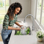 Kraus KHU101-24L Standart PRO 24-inch Undermount 16 Gauge Single Bowl Laundry and Utility Sink, 24 Inch, Tight Radius