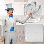 MR.SIGA Microfiber Cleaning Cloth, All-Purpose Microfiber Towels, Streak Free Cleaning Rags, Pack of 12, White, Size 32 x 32 cm(12.6 x 12.6 inch)