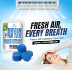Air Pure Drain Pan Tabs - 48 Flow Treatment Tablets for HVAC & AC Condensate Pan Treatment | Prevents Overflow, Cleans Drain Lines, & Eliminates Odors
