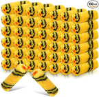 Leumoi 100 Pcs Paint Roller Covers 1/2 x 4 Inch Microfiber Paint Roller Covers Paint Brush Cover Small Roller Nap Mini House Painting Supplies for Painting Wall DIY Household Tool (Black Yellow)
