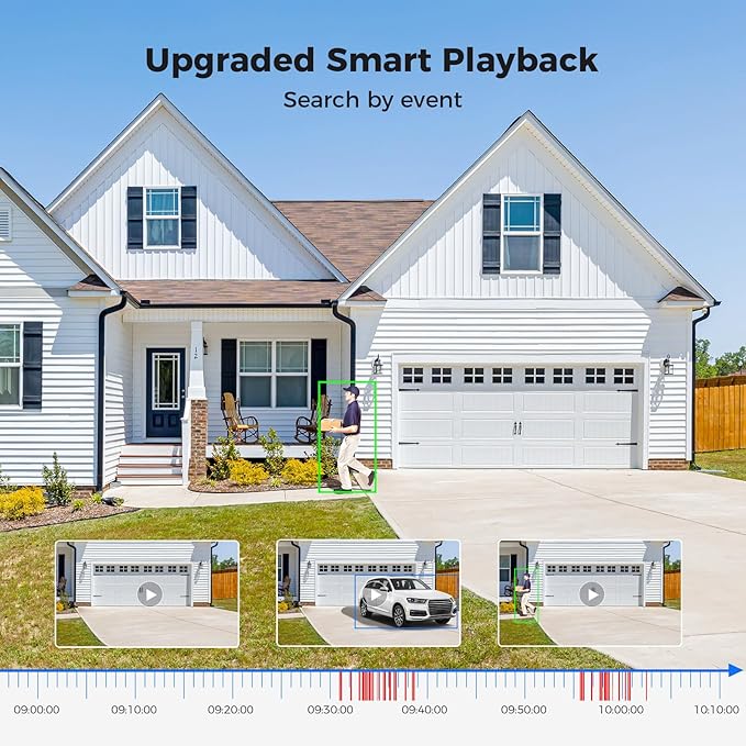 Hiseeu 16CH 3K Wired Security Camera System with Smart Dual Light,Audio,Vehicle/Person Detection,5MP 16CH DVR,16PCS 5MP IP67 Outdoor Indoor Surveillance CCTV Cameras,3TB HDD for 24/7 Home Security