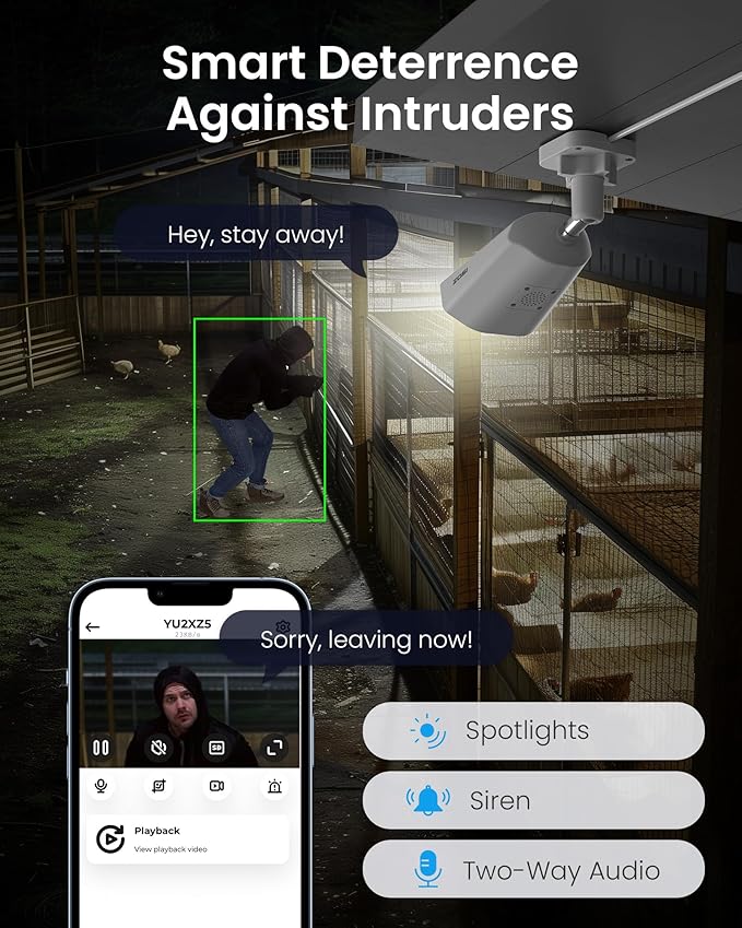 ZOSI 32 Channel 4K Security Camera System, 20x 4K Spotlight Commercial PoE Cameras Outdoor Indoor, Face Person Vehicle Detection, 2 Way Audio, 32CH 8MP Surveillance NVR with 8TB HDD for 24/7 Recording